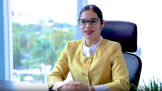 Evelyn in her office.